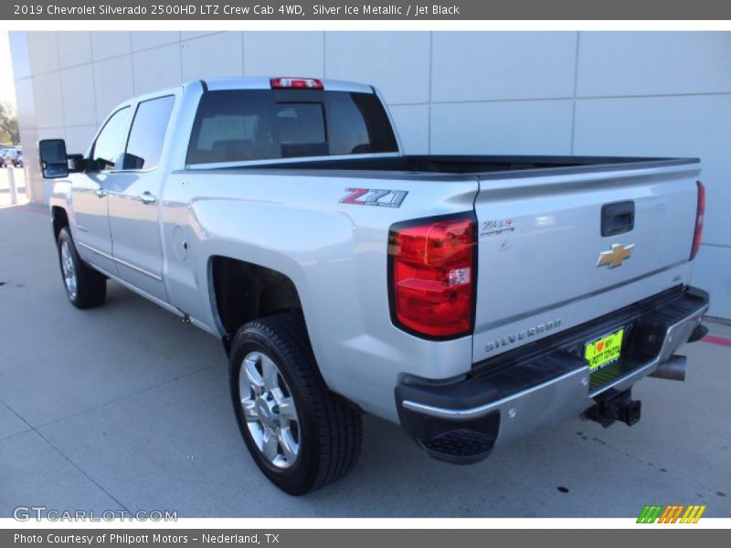 Silver Ice Metallic / Jet Black 2019 Chevrolet Silverado 2500HD LTZ Crew Cab 4WD