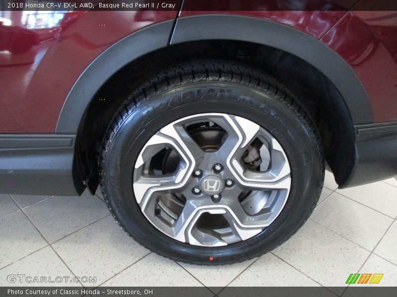 Basque Red Pearl II / Gray 2018 Honda CR-V EX-L AWD