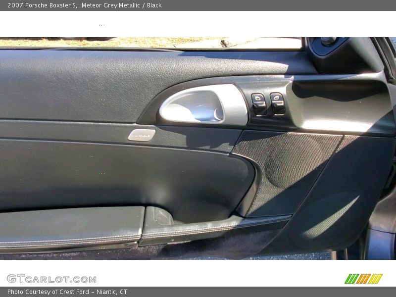 Meteor Grey Metallic / Black 2007 Porsche Boxster S