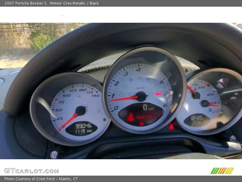 Meteor Grey Metallic / Black 2007 Porsche Boxster S