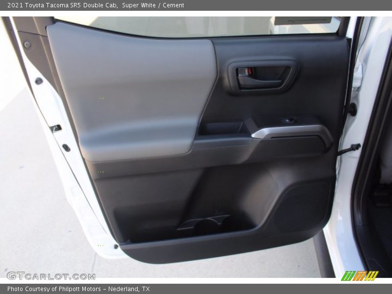 Super White / Cement 2021 Toyota Tacoma SR5 Double Cab