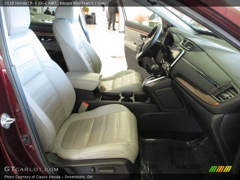 Basque Red Pearl II / Gray 2018 Honda CR-V EX-L AWD