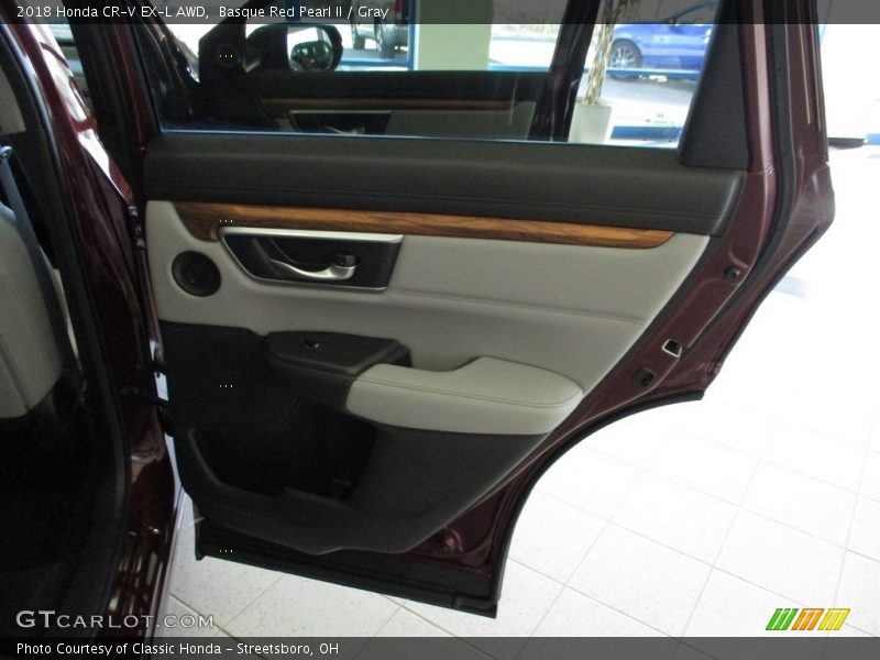Basque Red Pearl II / Gray 2018 Honda CR-V EX-L AWD