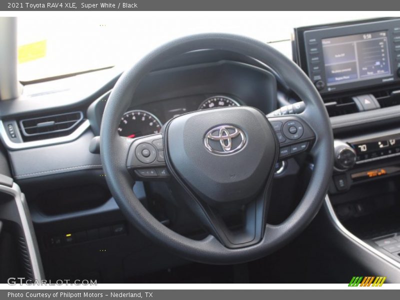 Super White / Black 2021 Toyota RAV4 XLE