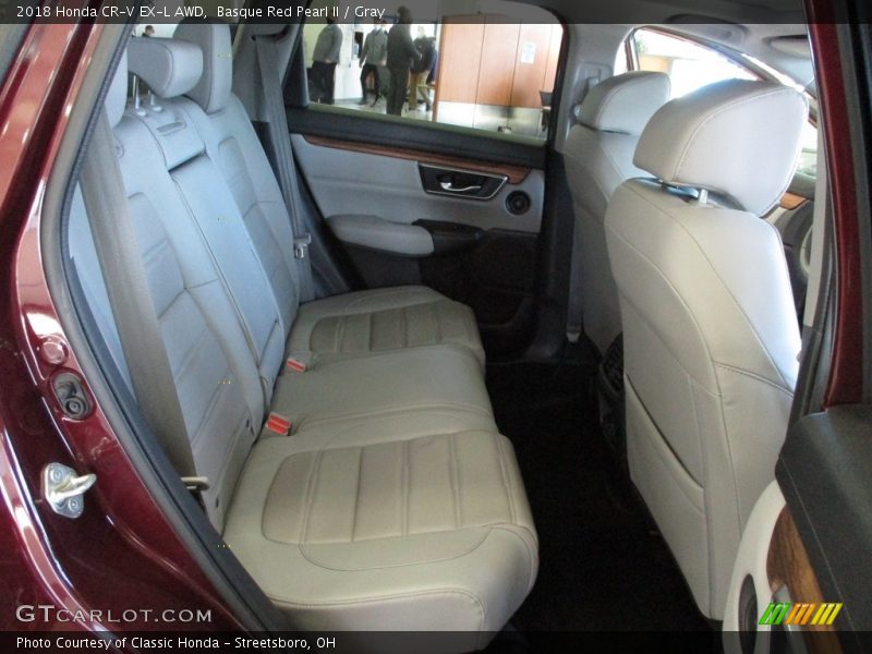 Basque Red Pearl II / Gray 2018 Honda CR-V EX-L AWD