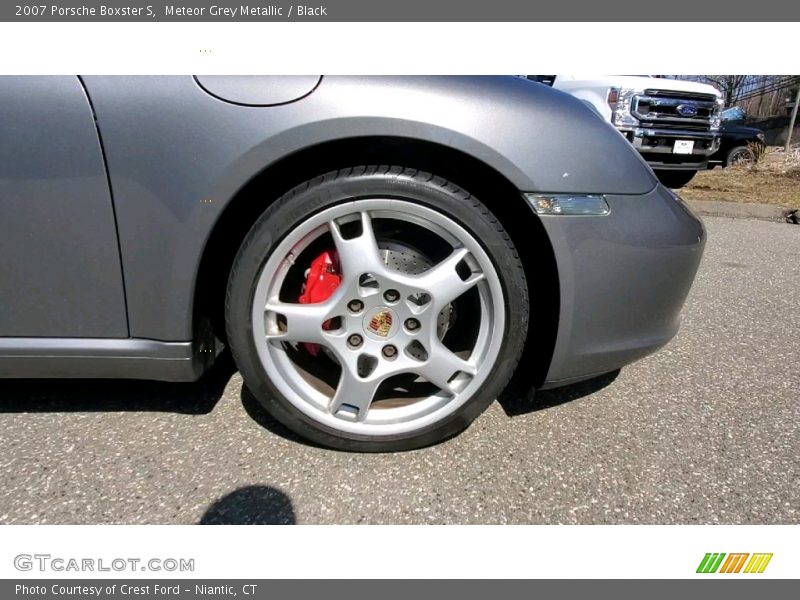 Meteor Grey Metallic / Black 2007 Porsche Boxster S