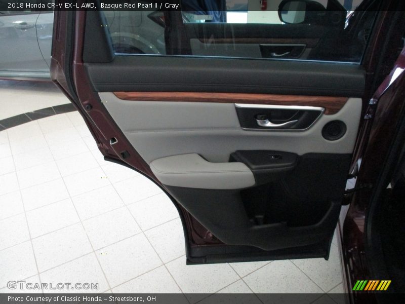 Basque Red Pearl II / Gray 2018 Honda CR-V EX-L AWD