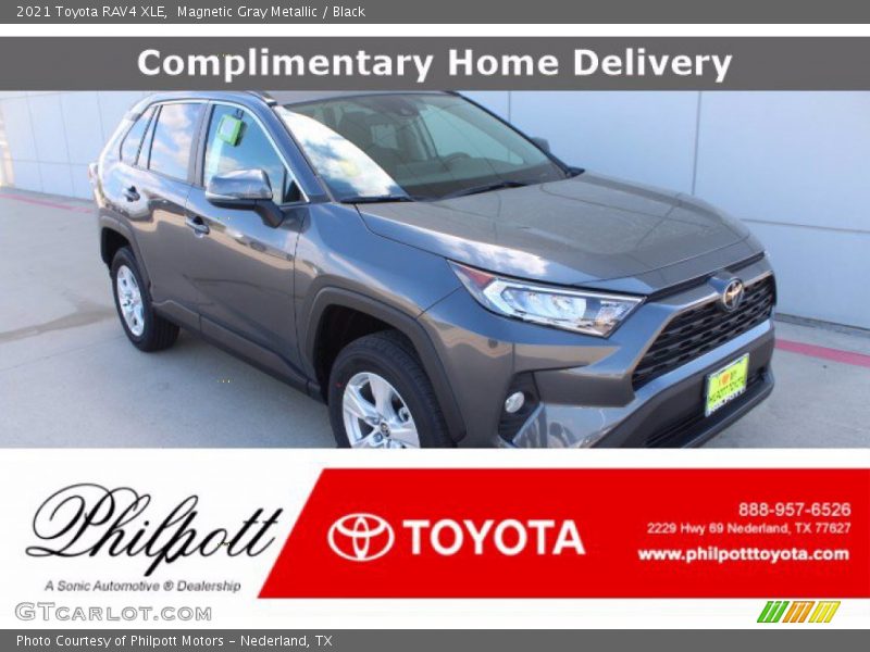Magnetic Gray Metallic / Black 2021 Toyota RAV4 XLE