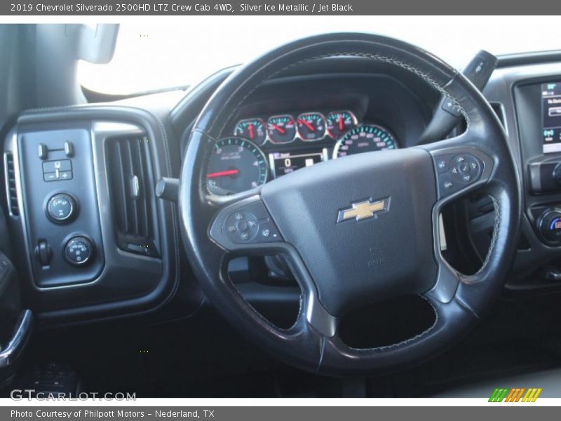 Silver Ice Metallic / Jet Black 2019 Chevrolet Silverado 2500HD LTZ Crew Cab 4WD