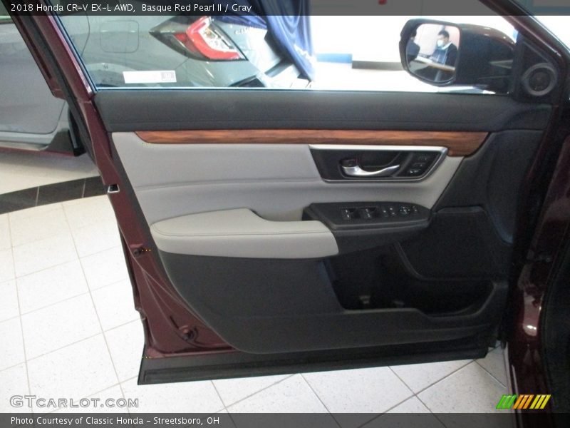 Basque Red Pearl II / Gray 2018 Honda CR-V EX-L AWD