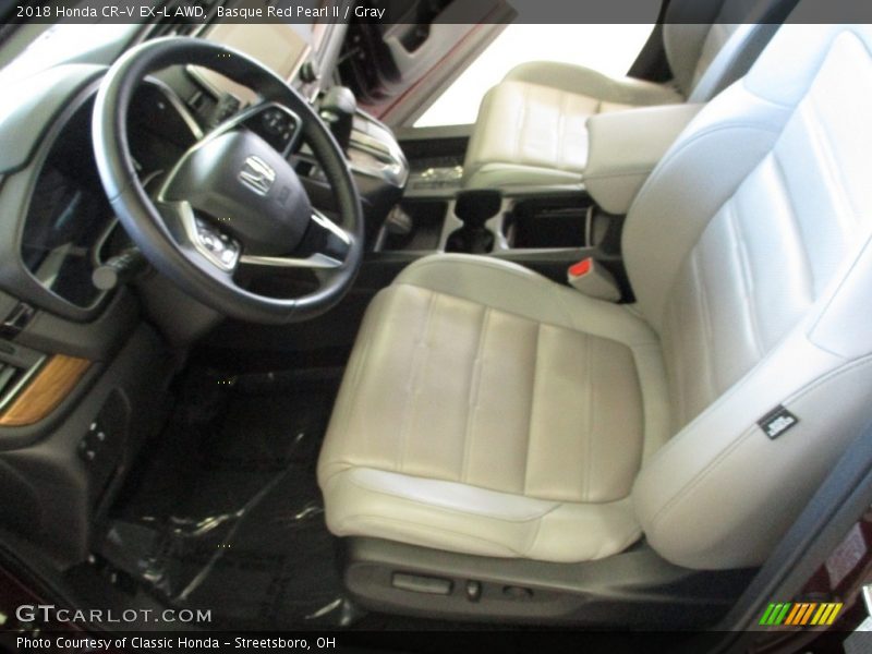 Basque Red Pearl II / Gray 2018 Honda CR-V EX-L AWD