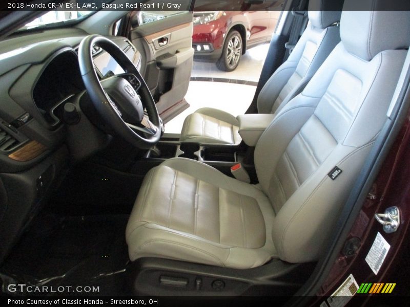 Basque Red Pearl II / Gray 2018 Honda CR-V EX-L AWD