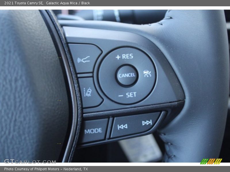 Galactic Aqua Mica / Black 2021 Toyota Camry SE