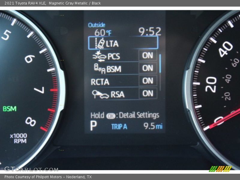 Magnetic Gray Metallic / Black 2021 Toyota RAV4 XLE