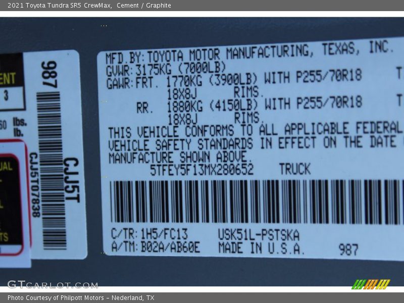 Cement / Graphite 2021 Toyota Tundra SR5 CrewMax