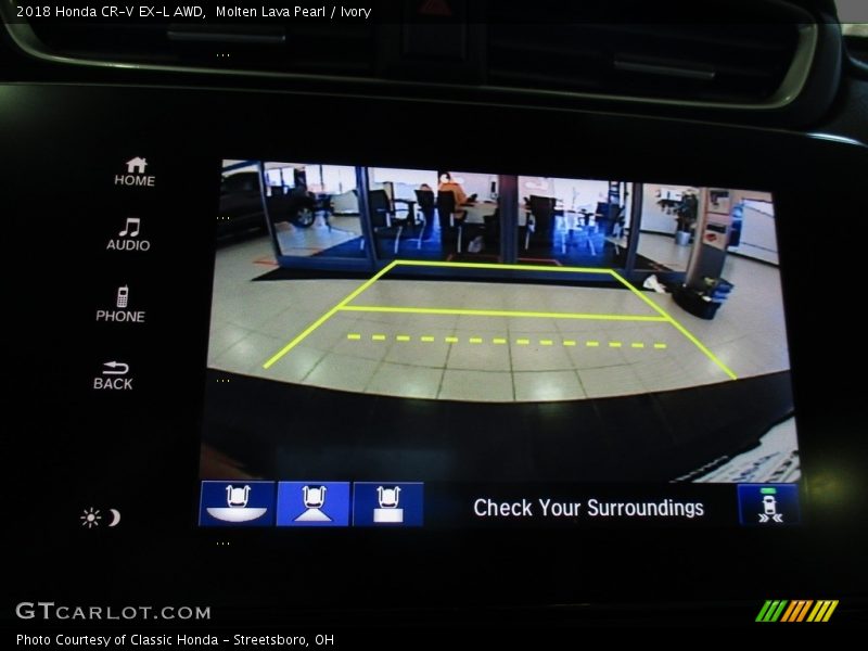 Molten Lava Pearl / Ivory 2018 Honda CR-V EX-L AWD