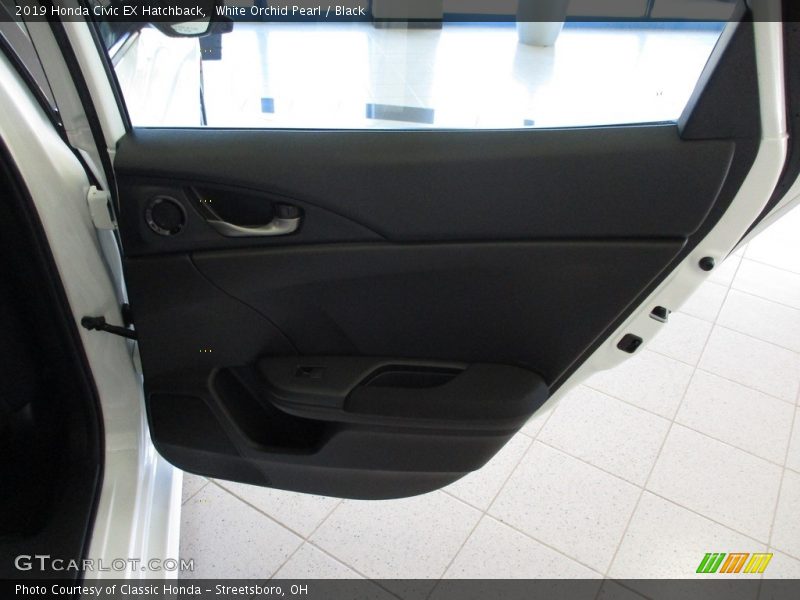 White Orchid Pearl / Black 2019 Honda Civic EX Hatchback