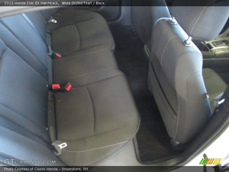 White Orchid Pearl / Black 2019 Honda Civic EX Hatchback