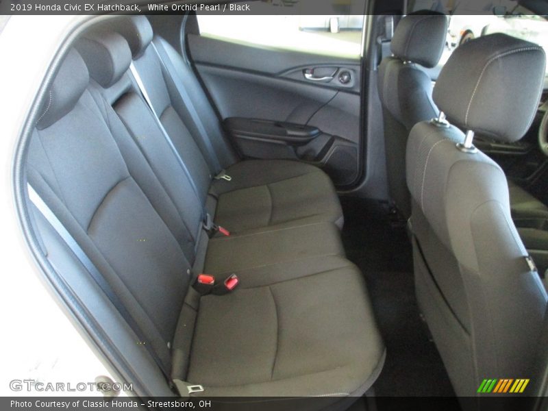 White Orchid Pearl / Black 2019 Honda Civic EX Hatchback