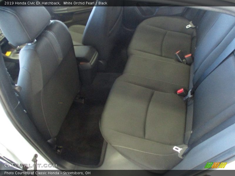 White Orchid Pearl / Black 2019 Honda Civic EX Hatchback
