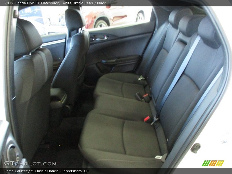 White Orchid Pearl / Black 2019 Honda Civic EX Hatchback