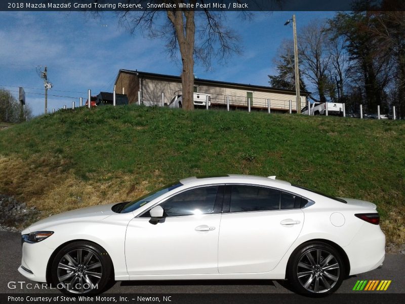 Snowflake White Pearl Mica / Black 2018 Mazda Mazda6 Grand Touring Reserve