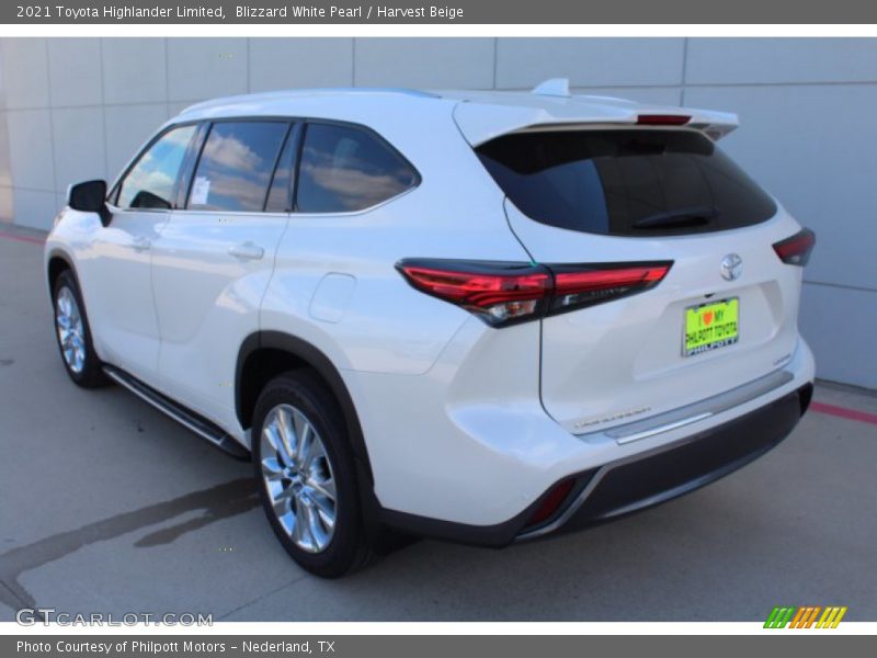 Blizzard White Pearl / Harvest Beige 2021 Toyota Highlander Limited