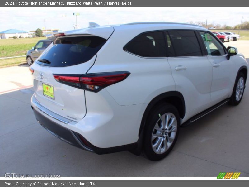 Blizzard White Pearl / Harvest Beige 2021 Toyota Highlander Limited