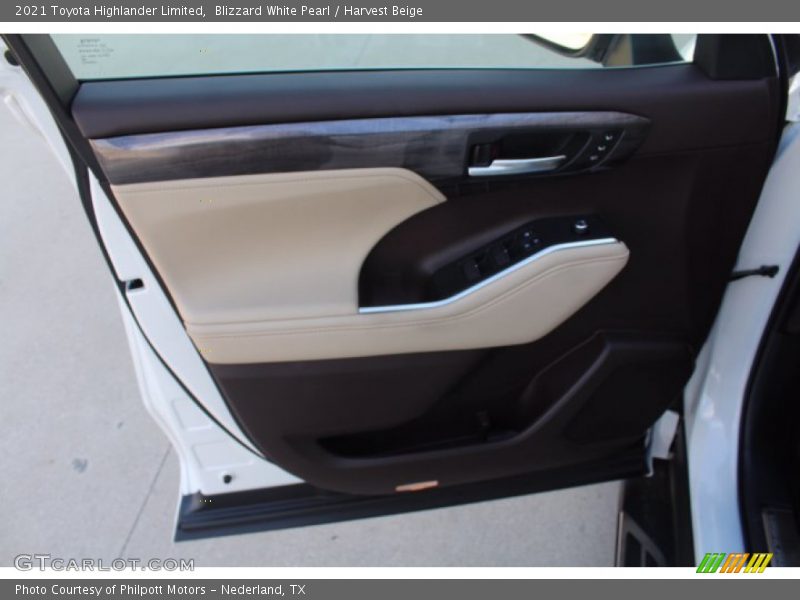 Blizzard White Pearl / Harvest Beige 2021 Toyota Highlander Limited