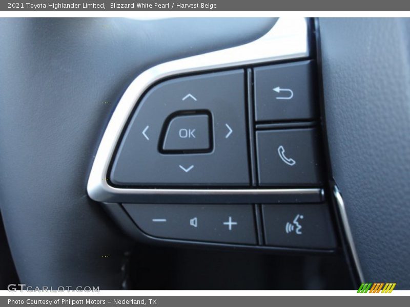 Blizzard White Pearl / Harvest Beige 2021 Toyota Highlander Limited