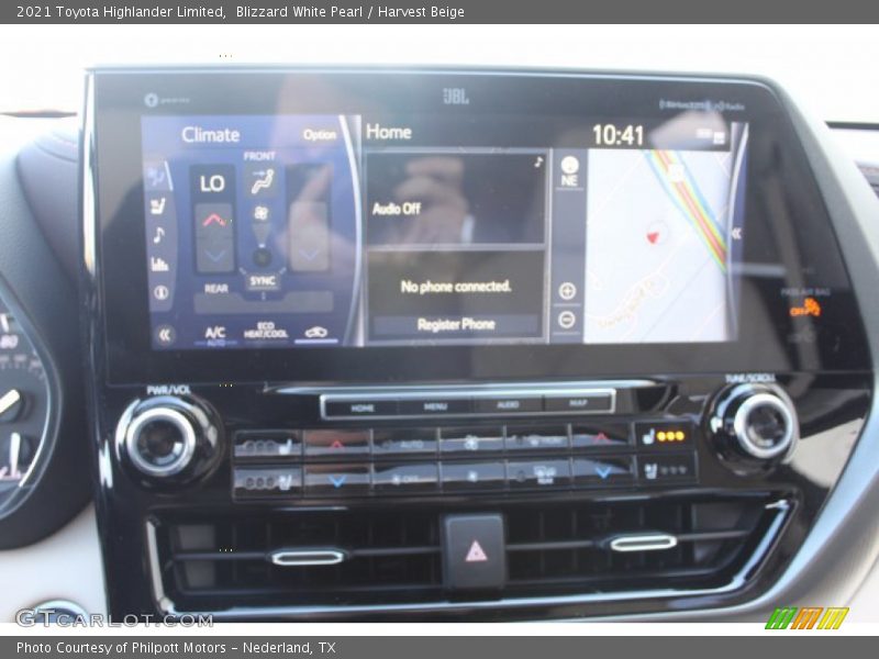 Blizzard White Pearl / Harvest Beige 2021 Toyota Highlander Limited