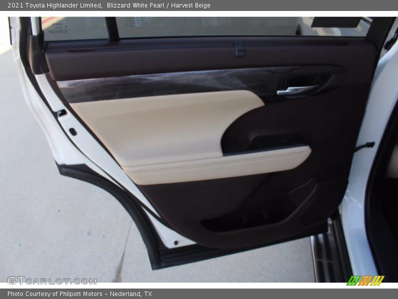Blizzard White Pearl / Harvest Beige 2021 Toyota Highlander Limited