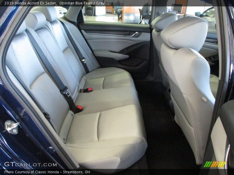 Obsidian Blue Pearl / Gray 2019 Honda Accord EX Sedan