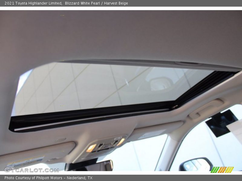 Blizzard White Pearl / Harvest Beige 2021 Toyota Highlander Limited