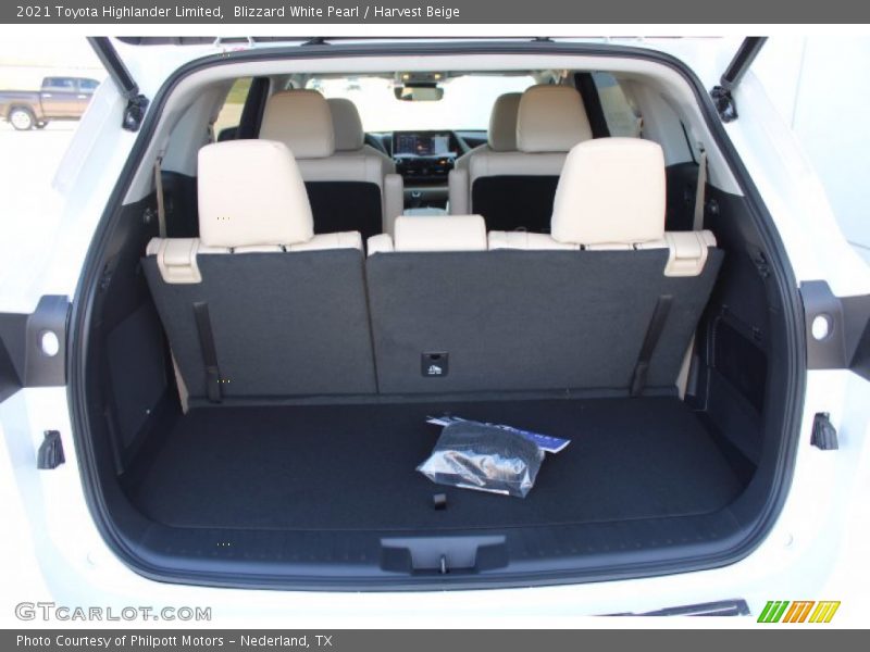 Blizzard White Pearl / Harvest Beige 2021 Toyota Highlander Limited