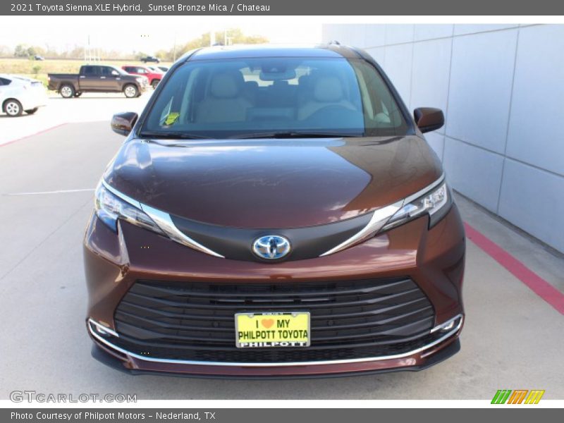 Sunset Bronze Mica / Chateau 2021 Toyota Sienna XLE Hybrid