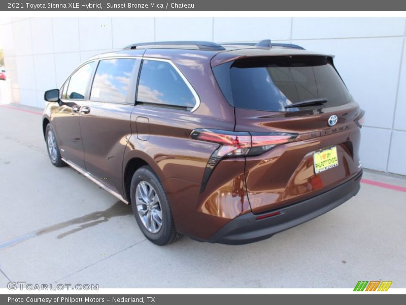Sunset Bronze Mica / Chateau 2021 Toyota Sienna XLE Hybrid