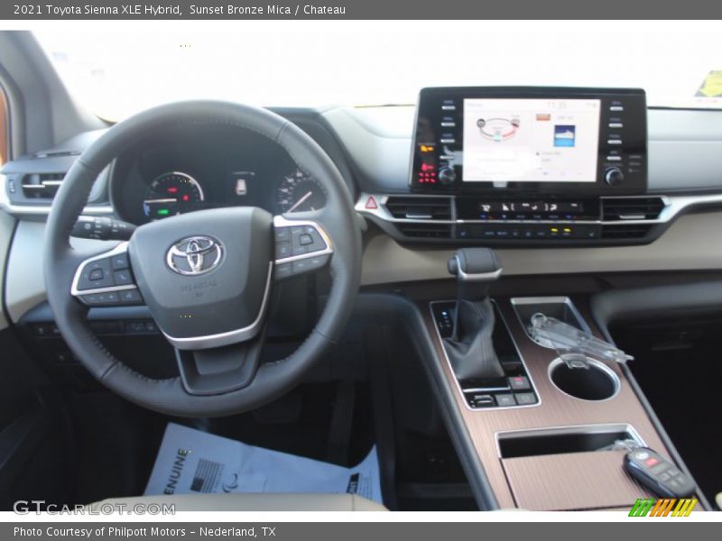 Sunset Bronze Mica / Chateau 2021 Toyota Sienna XLE Hybrid