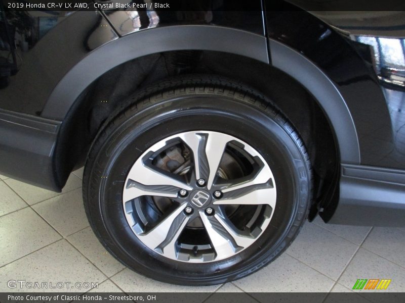 Crystal Black Pearl / Black 2019 Honda CR-V LX AWD