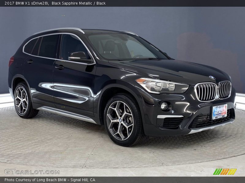 Black Sapphire Metallic / Black 2017 BMW X1 sDrive28i
