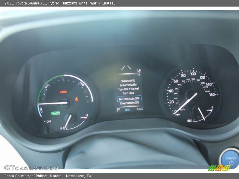 Blizzard White Pearl / Chateau 2021 Toyota Sienna XLE Hybrid