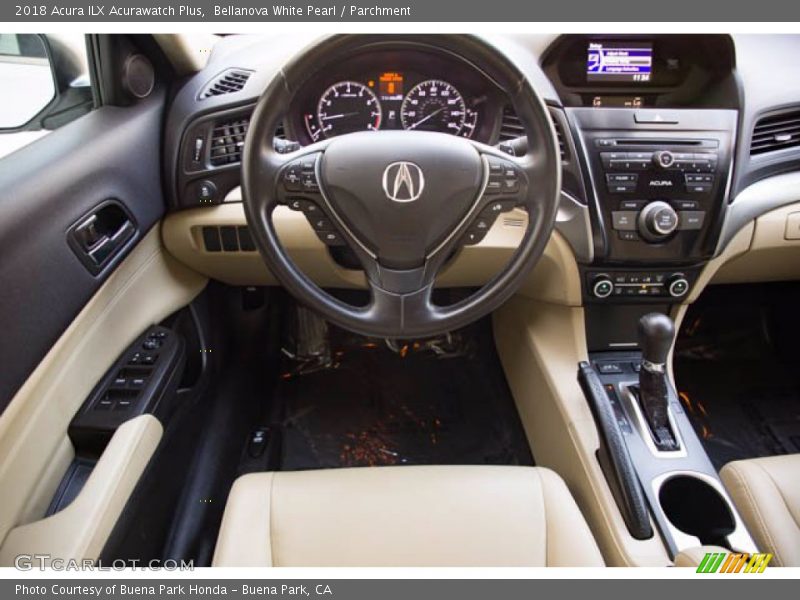 Bellanova White Pearl / Parchment 2018 Acura ILX Acurawatch Plus