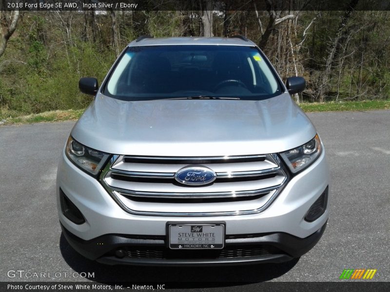 Ingot Silver / Ebony 2018 Ford Edge SE AWD