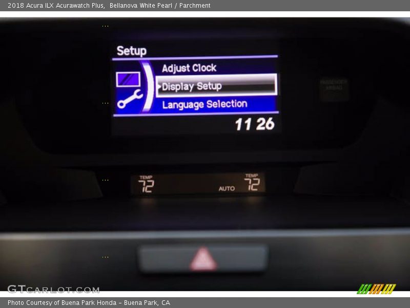 Bellanova White Pearl / Parchment 2018 Acura ILX Acurawatch Plus