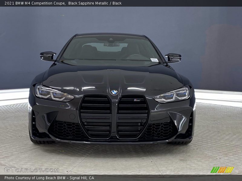 Black Sapphire Metallic / Black 2021 BMW M4 Competition Coupe