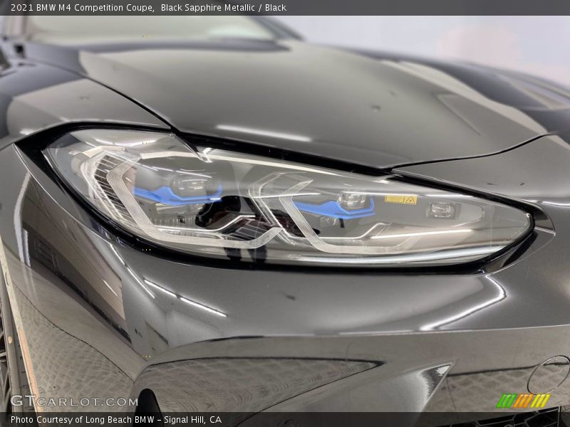 Black Sapphire Metallic / Black 2021 BMW M4 Competition Coupe