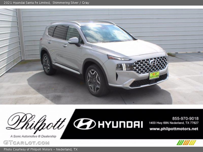 Shimmering Silver / Gray 2021 Hyundai Santa Fe Limited