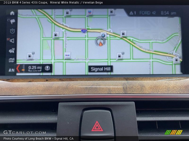 Mineral White Metallic / Venetian Beige 2019 BMW 4 Series 430i Coupe