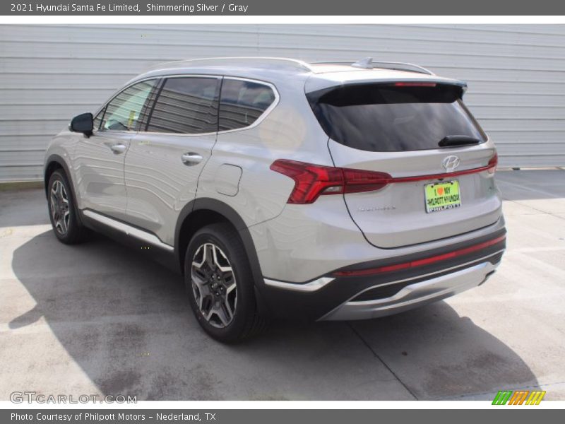 Shimmering Silver / Gray 2021 Hyundai Santa Fe Limited