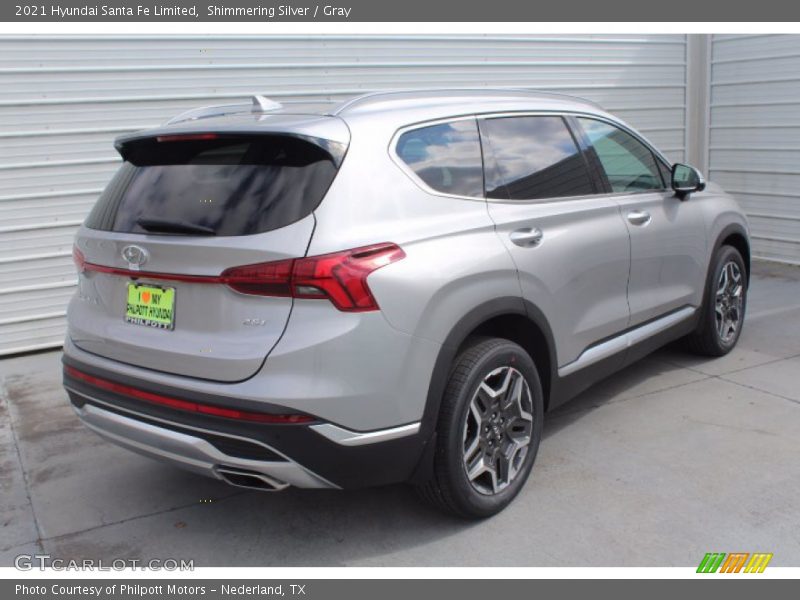 Shimmering Silver / Gray 2021 Hyundai Santa Fe Limited